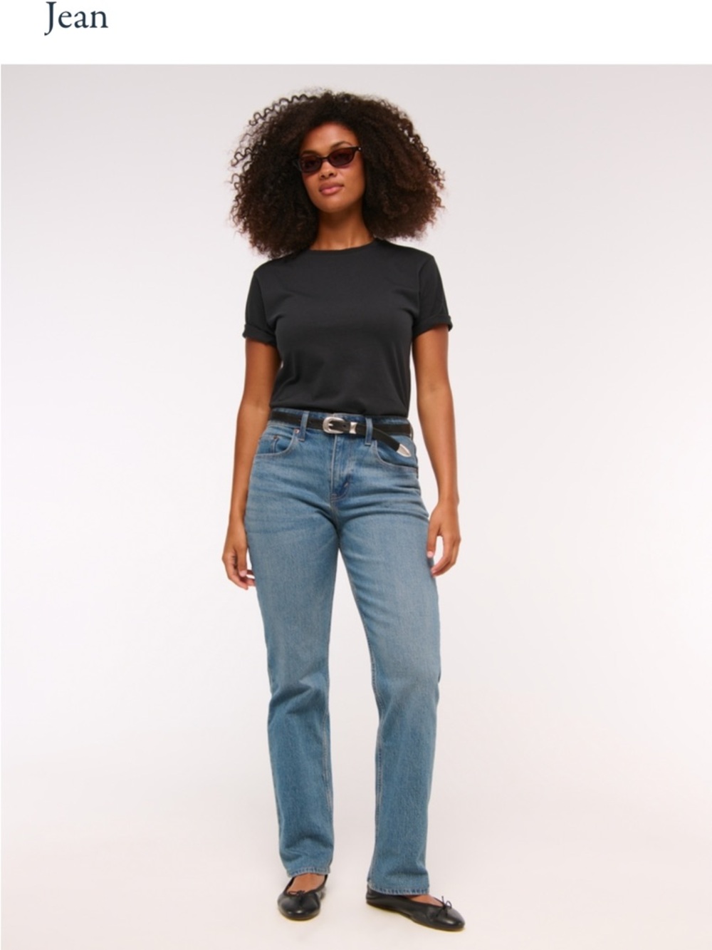 Abercrombie & Fitch 90s Straight Leg Jeans in Medium Blue